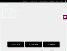 Tablet Screenshot of prisonuniversityproject.org